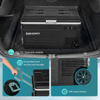 EUHOMY 12 Volt Refrigerator, 79 QT 12V Fridge, Electric Cooler 12/24V DC 110-240V AC, Car Refrigerator 0℉~68℉, 12 Volt Cooler for Camping, Trip, Truck, Boating, Outdoor.