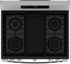 GE 30 Inch Freestanding Gas Smart Range with 5 Sealed Burners Stainless Steel GGF600AVSS