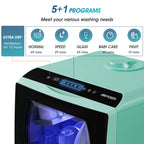 AIRMSEN Portable Countertop Dishwasher with 5-Liter Built-in Water Tank and Air-Dry Function, 5 Washing Programs Mini Dishwasher, AE-TDQR03