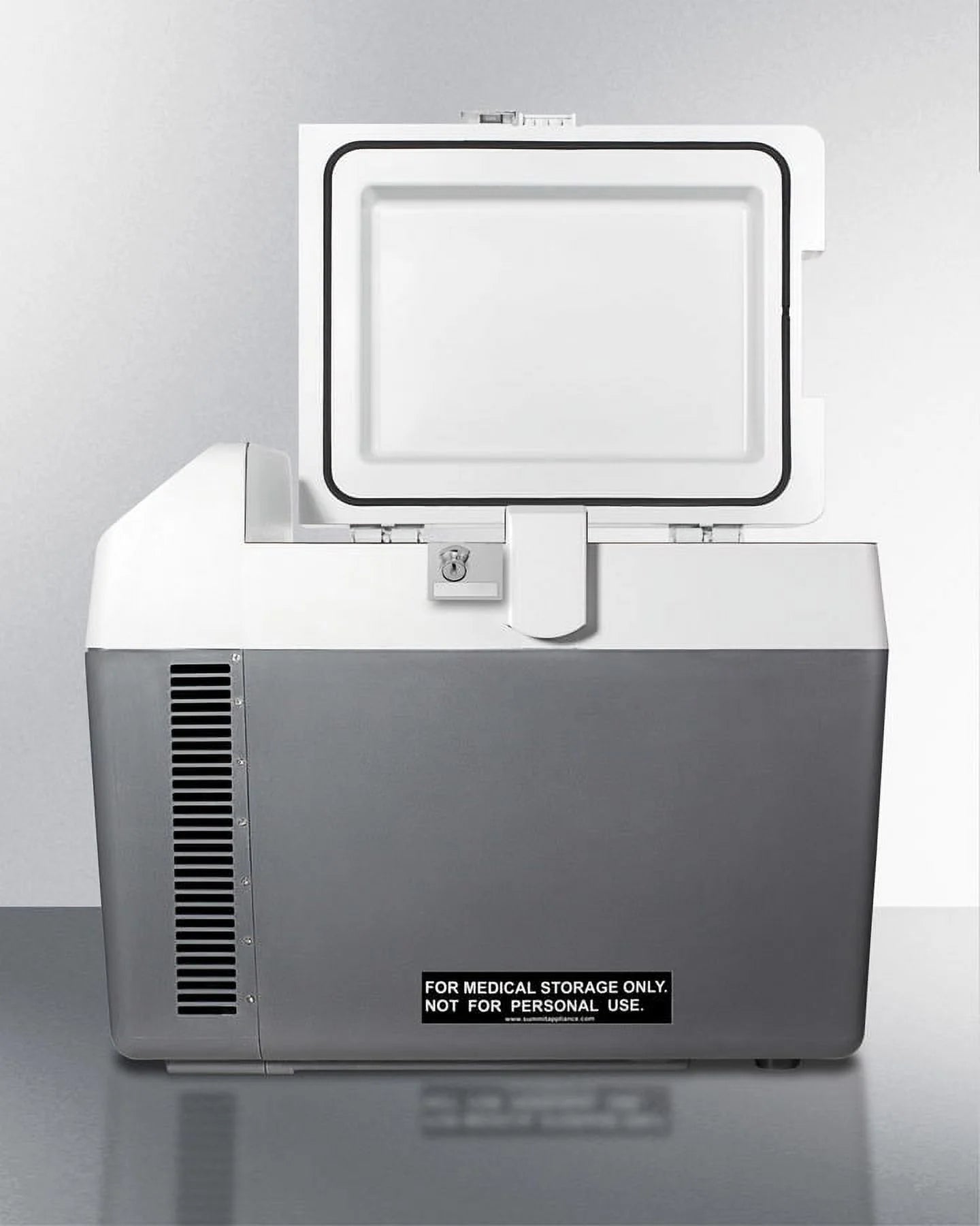 Portable Refrigerator/Freezer, Gray with Lock