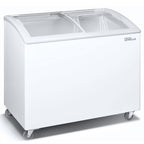 Premium Levella 7.4 cu. ft. Curved Glass Top Chest Freezer White (PFR740G)