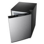 KNDKO 2.6Cu.ft Upright Freezer, Mini Freezer with Reversible Single Door, Removable Shelves, Adjustable Thermostat for Home/Kitchen/Office, Silver