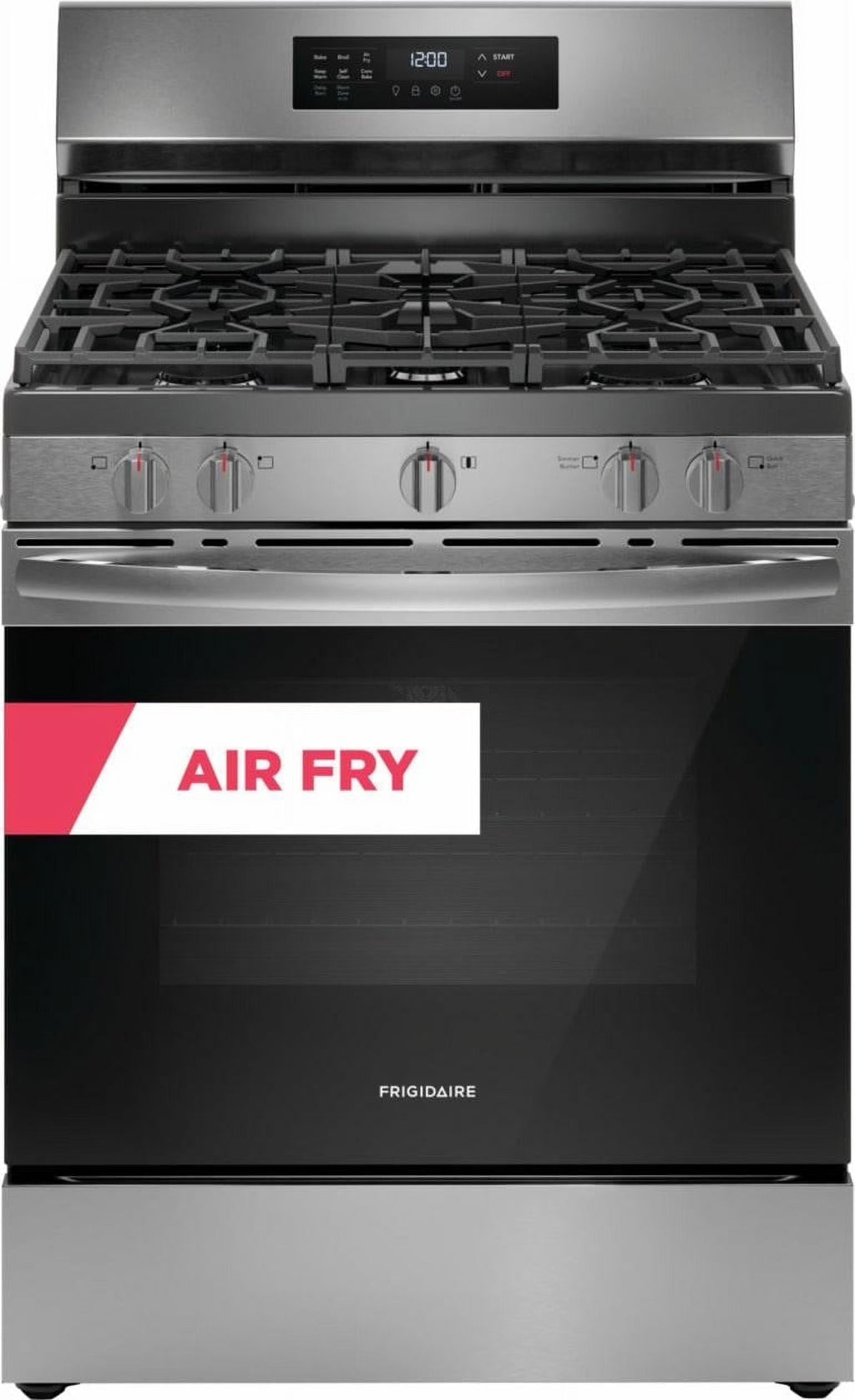 Frigidaire FCRG3083AS 30" Wide Slide-In Gas Range with Air Fry, Stainless Steel