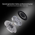 30 Inch Gas Cooktop, 30 inch Bulit-in Gas Stove Top with 5, Five Burner Propane Cooktop with Thermocouple Protection, 30 Inch Stainless Steel NG/LPG Convertible Cooktops Dual Fuel