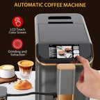 Soonbuy Fully Automatic Espresso Machine 20 Bar, With Milk Frother Steam Wand,Gold