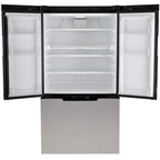 NORCOLD INC N20DCSS Polar Elite N20DC Stainless Steel DC Compressor RV Refrigerator with French Doors - 20 cu. ft.