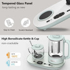 Bear YSH-C06N1 500W Electric Kettle with Cup Warmer and Temperature Control, White, 2 Count