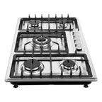 Stainless Steel 5-Burner Stove, Top Built-In Gas Propane Cooktop Stove for Restaurants