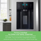 Kenmore 20 Cu. ft. 36-inch Depth Side-by-Side ENERGY STAR? Refrigerator/Freezer, Stainless Steel