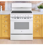 GE APPLIANCES JB480DTWW freestanding smoothtop electric range