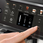 PHILIPS Series 4400 Fully Automatic LatteGo Espresso Machine, SilentBrew Technology, Quick Start. Aromatic Coffee from Freshly Ground Beans, 12 Hot and Iced Drinks, Black Chrome (EP4447/90)