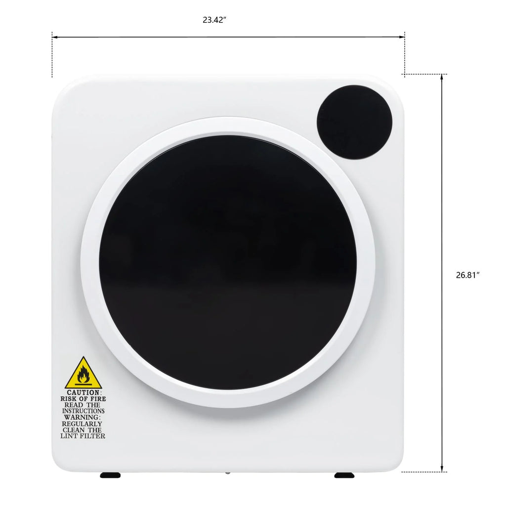 Zimtown Electric Tumble Laundry Dryer Stainless Steel Tub 13.2 lbs