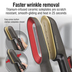 CHI SteamPress 3-in-1 Handheld Garment Steamer for Clothes, Travel Steamer & Iron, Black
