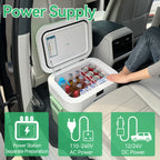 Portable Fridge 19 QT(18 Liter) 12 Volt Fridge Car Freezer Compressor Cooler 12/24V DC 110��240V AC for Camping Truck RV Boat & Home Use -18��~+15��