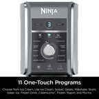 Restored Ninja CREAMi Deluxe 11-in-1 XL Ice Cream Maker, Silver (NC501) (Refurbished)