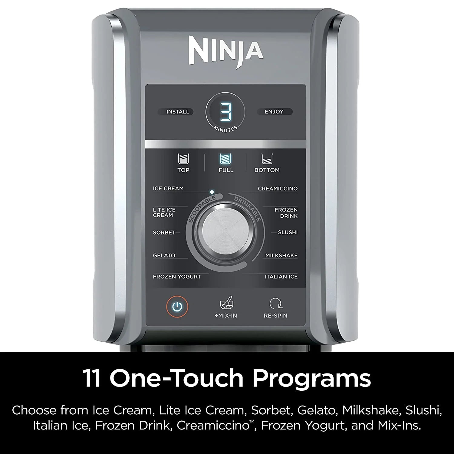 Restored Ninja CREAMi Deluxe 11-in-1 XL Ice Cream Maker, Silver (NC501) (Refurbished)