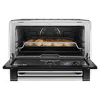 KitchenAid Dual Convection Countertop Oven with Air Fry and Temperature Probe, Black Matte, KCO224BM