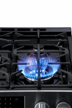 Kenmore 5.6 Cu. Ft. Front-Control 5 Burner Gas Range with Oven, Storage Drawer, Large Window, Dishwasher Safe Cast Iron Grates