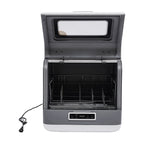 Peakora Portable Countertop Dishwasher, 3-in-1 Function Flip-Top Dishwasher, 800w Mini Dishwasher for Small Households Apartments Boats 17.72*15.75*17.32in