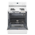 WHIRLPOOL WFC150M0JW 30" freestanding coil electric range