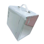 CUTICATE 12V Car Refrigerator Makeup Fridge 3 Mode Lighting with Personal Beauty Refrigerator Small Refrigerator for Vanity white