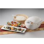 Zojirushi Micom Rice Cooker and Warmer (10-Cup/Beige) with Cookbook, Kitchen Tongs and Bamboo Spoon