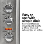 Hamilton Beach Countertop Toaster Oven with Convection & Rotisserie, Extra Large Capacity, Black