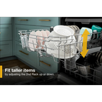 WHIRLPOOL WDP730HAMZ BUILT IN DISHWASHER Stainless Steel