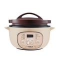 TIANJI Electric Claypot Crock Pot Stew Pot Rice Cooker Ceramic Soup Porridge Maker 3L,24h Pre-set