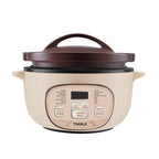 TIANJI Electric Claypot Crock Pot Stew Pot Rice Cooker Ceramic Soup Porridge Maker 3L,24h Pre-set