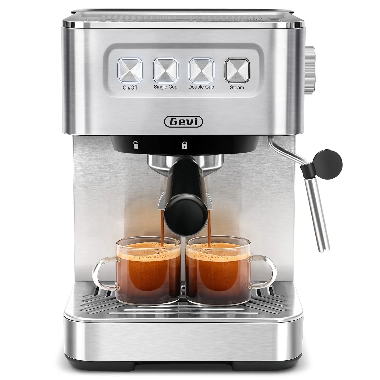 Gevi 20 Bar Espresso Machine, Coffee Maker with Milk Frother��White