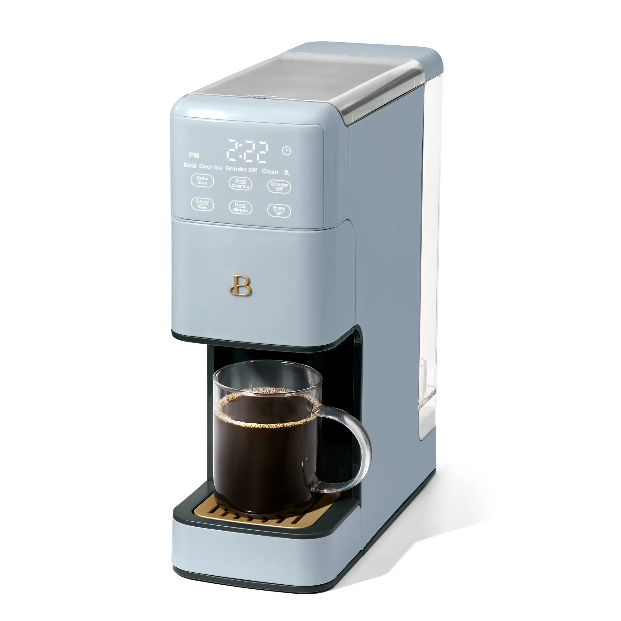Beautiful Perfect Grind�?Programmable Single Serve Coffee Maker, White Icing by Drew Barrymore