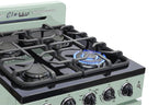 Unique Classic Retro 24" 2.9 cu/ft Freestanding Gas Range with Convection Oven and Sealed Burners