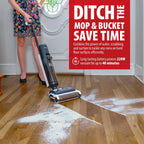 Deco Home 220W Wet/Dry All-in-One Vacuum and Hard Floor Cleaner, Cordless Battery with Self-Cleaning Charging Dock