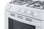 24" Wide Gas Range, White