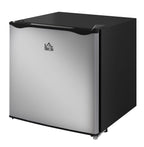 Mini Upright Freezer 1.1 Cu.Ft - Compact Silver Freezer, Removable Shelves, Low Noise, Adjustable Temperature - Ideal for Apartments, Dorms, Offices
