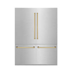 ZLINE KITCHEN AND BATH RBIVZSN60G french door built in refrigerator