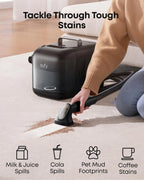 eufy Robot Vacuum Omni E28, HydroJet System , Portable Deep Cleaner, Turbo Suction, DuoSpiral? Detangle Brushes, CornerRover? Arm