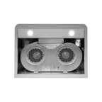Streamline 30 in. Montecreto Ductless Undermount 406 CFM Range Hood in Brushed Stainless Steel with Baffle Filters, Touchpad Control, LED Lights