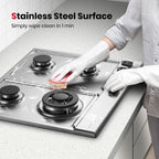 GASLAND GH60EF 24" Built-in Gas Stove Top, Black Ename Gas Cooktop with Griddle, 4 Sealed Burners, ETL