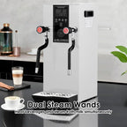 Commercial Coffee Milk Frother, 110V Automatic Frother with 12L Capacity for Restaurants (Black)