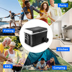 Simzlife 12V Car Refrigerator, 37QT Electric Cooler DC/AC, -4�H~68�H, RV Freezer Fridge Cooler with Wheels & 2 Baskets