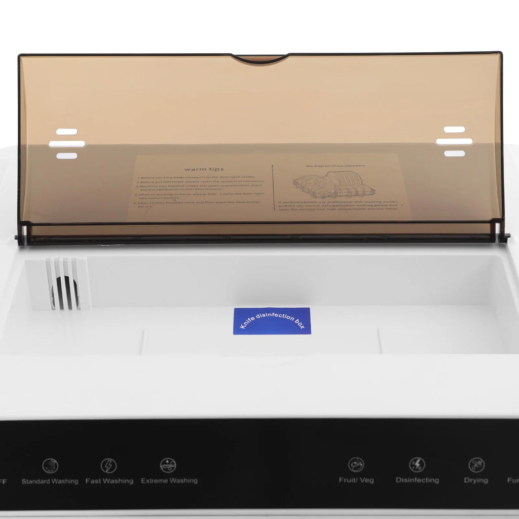 User-Friendly Dishwasher, Touchscreen Control with Visual Window, Top-Load Design with Sunken Handle, Easy for Elderly Users