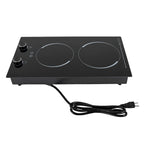 2100W Electric Induction Cooktop Stove Top 2-Burner Touch Control + Child Lock