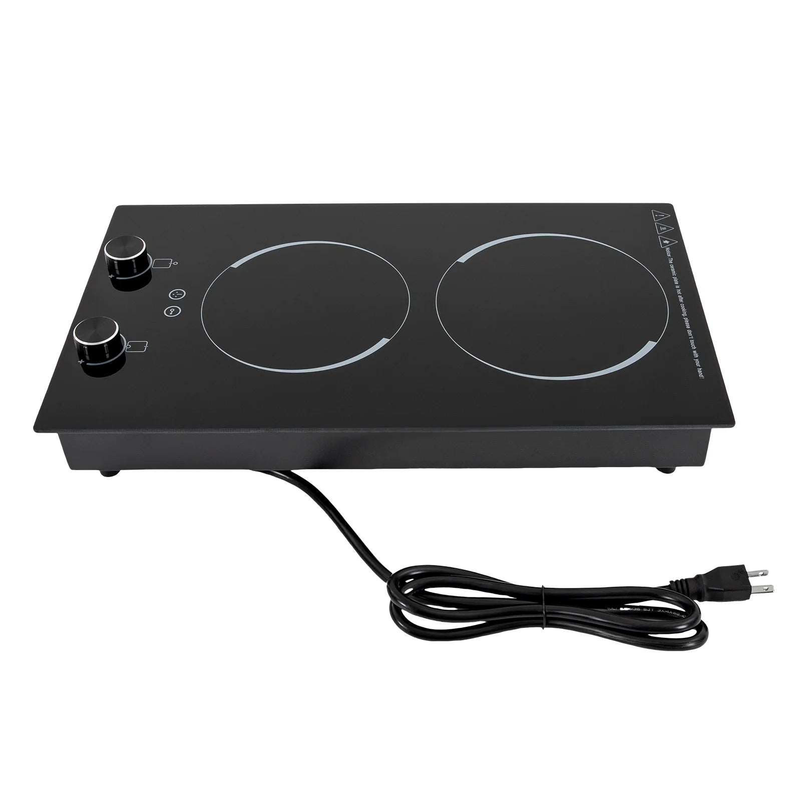 2100W Electric Induction Cooktop Stove Top 2-Burner Touch Control + Child Lock