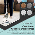 Steam & Go 10-in-1 Steam Cleaner with Detachable Base Steamer Mop Floor Cleaner