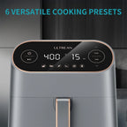 Ultrean Air Fryer, 9 Quart 6-in-1 Electric Hot XL Airfryer Oven Oilless Cooker, Large Family Size LCD Touch Control Panel and Nonstick Basket, ETL Certified, 1750W