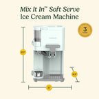 Cuisinart Soft Serve Ice Cream Machine- Mix It In Ice Cream Maker, Mint Green