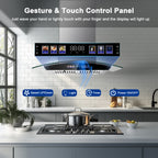 30 inch Stainless Steel Island Mount Range Hood 700 CFM, 120V Exhaust Fan, 3-Speed 65dB, Gesture Control & LED Lights?