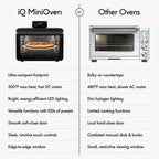 CHEF iQ MiniOven 25-Quart Countertop Oven with Touchscreen Controls - Black